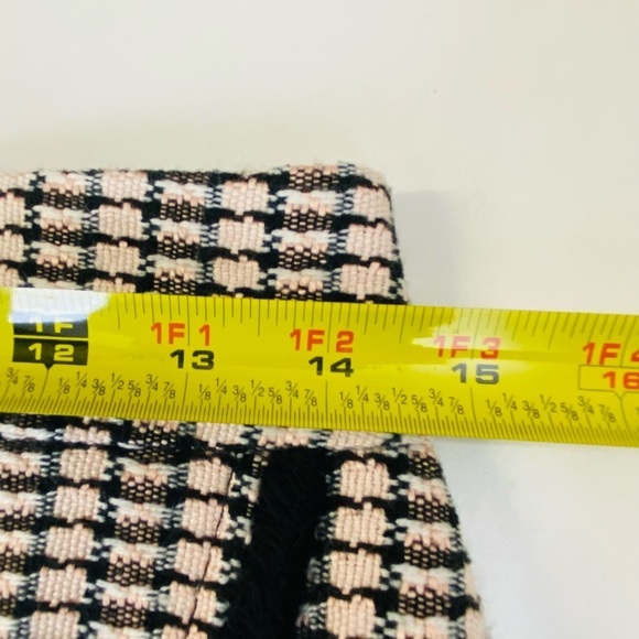 J Crew Factory Faux Wrap Mini Skirt Women's Size 2 Tweed Preppy Academia - Picture 7 of 8
